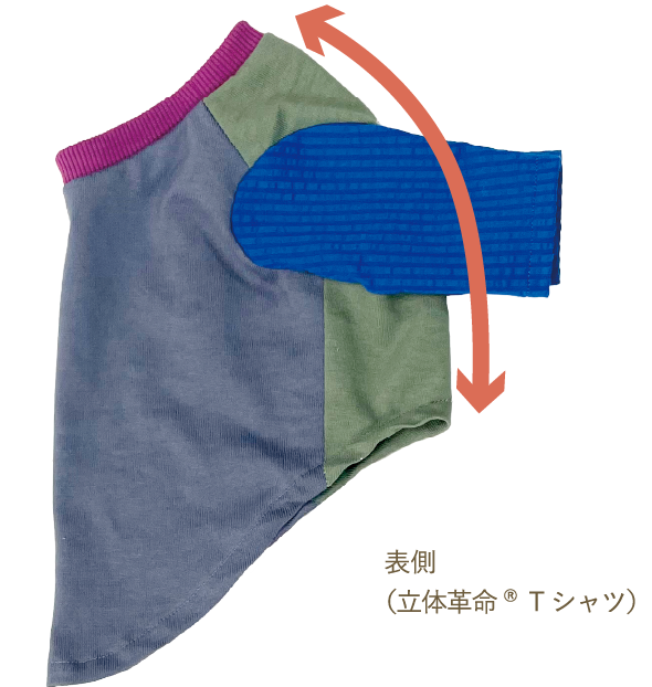 表側
(立体革命®Tシャツ)